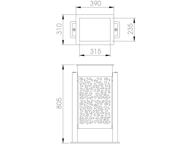 Corbeille  Hanaba plan