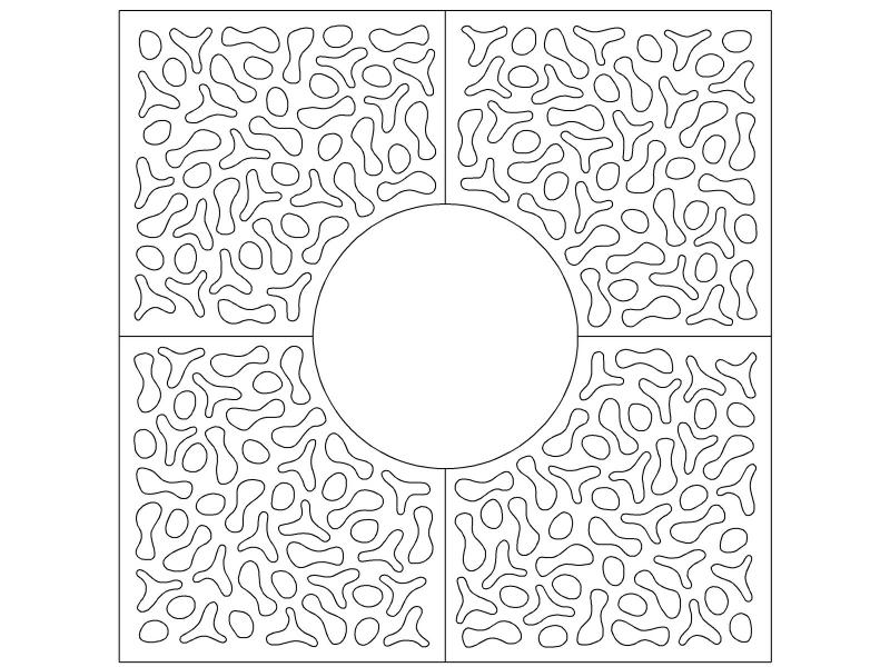 Grille d'Arbre Alysée - Plan