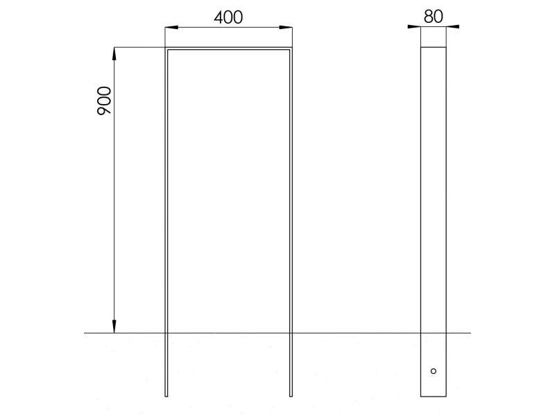 Appui-vélo Saint Martin de Londres - plan