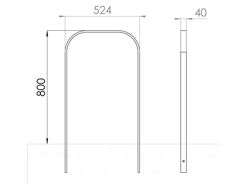 Appui vélo Capitole - Plan