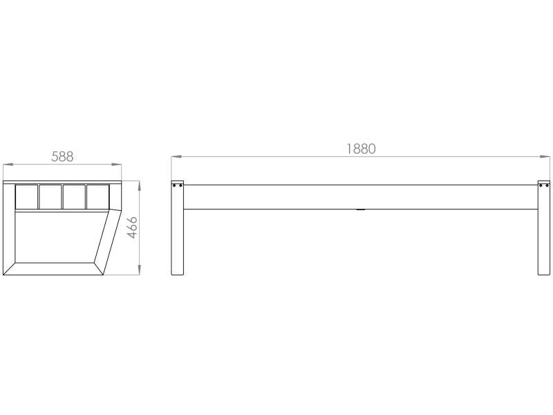 Banquette Combikot Type A - plan