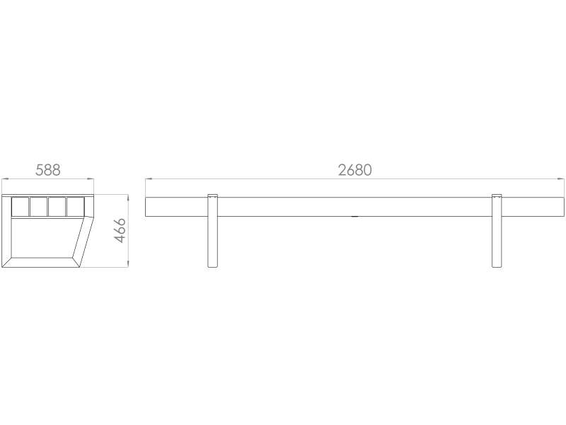 Banquette Combikot Type B - plan