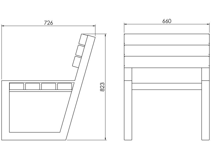 Chaise Combikot - Plan