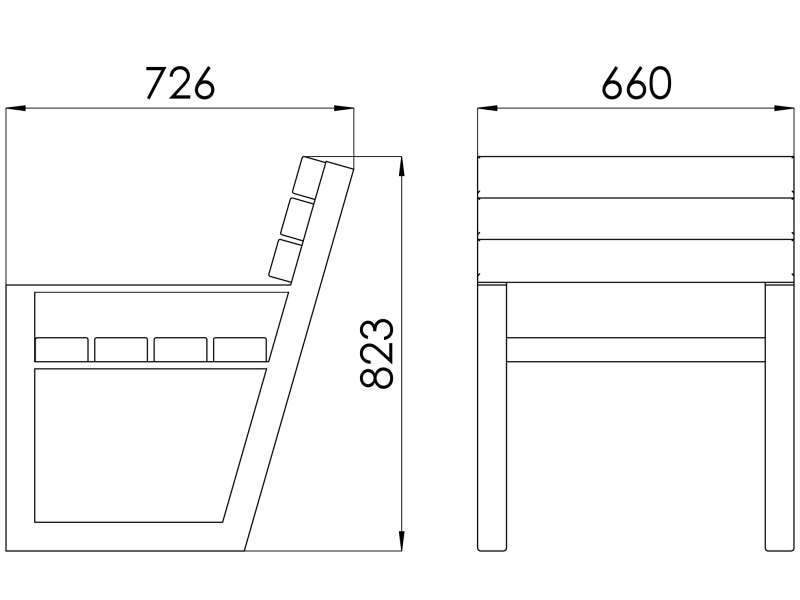 Fauteuil Combikot - Plan