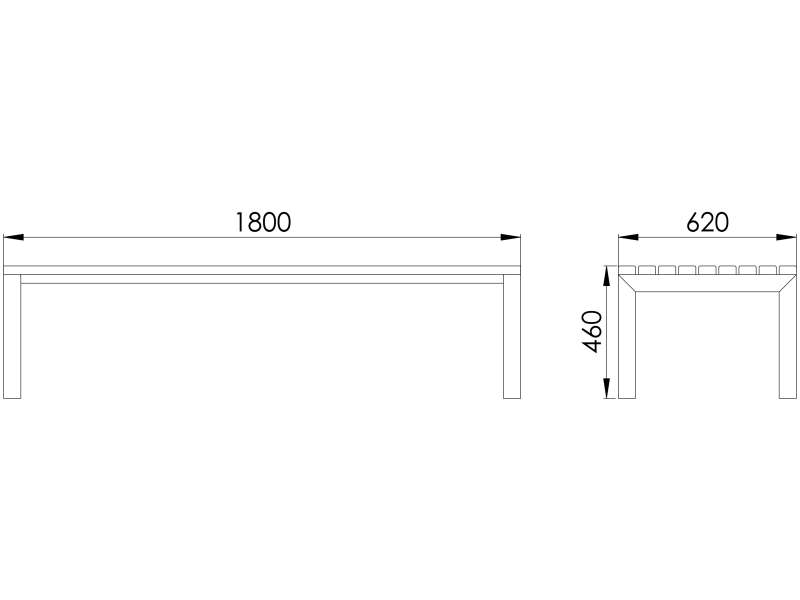 Banquette BHNS - Plan