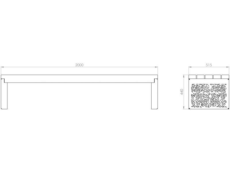 Banquette Hanaba - Plan