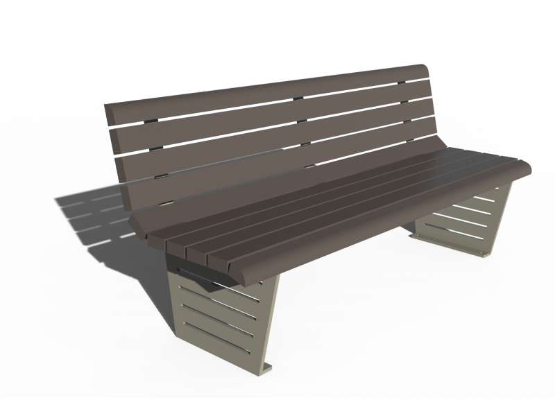 Banc Cézanne - Lames plastique recyclé