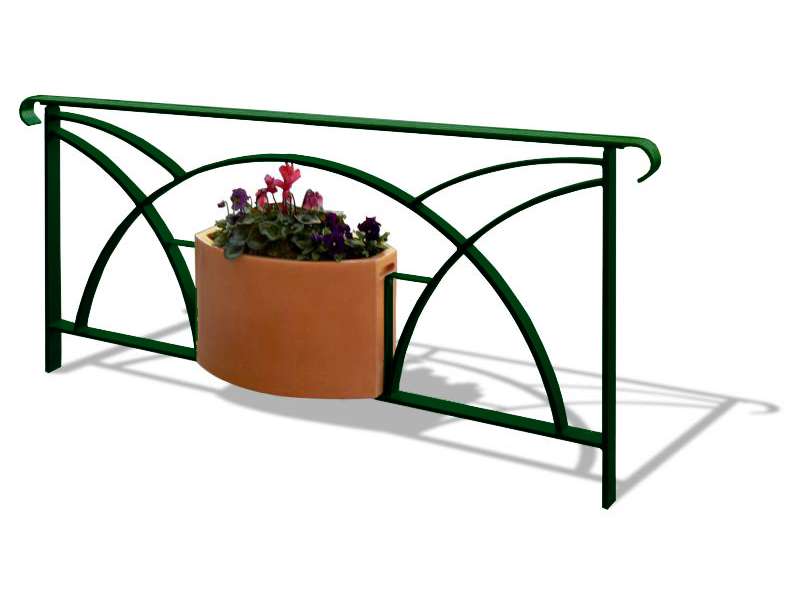 Barrière Languedocienne option jardinière - RAL 7030 BRILLANT