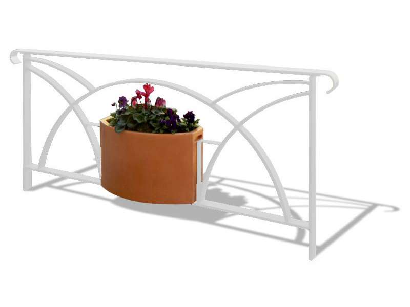 Barrière Languedocienne option jardinière - RAL 9010 BRILLANT