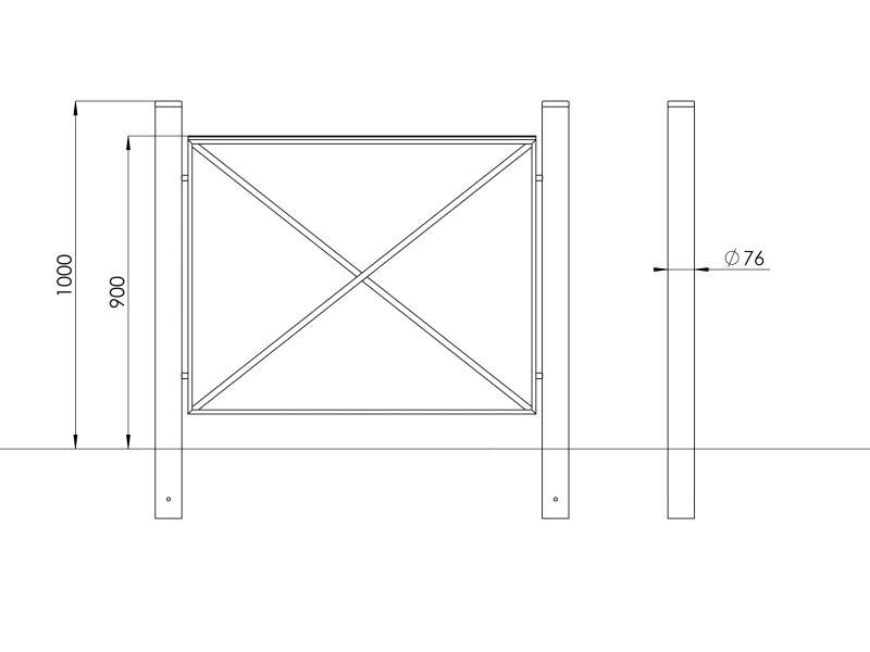 Barrière Incha BAR6300A - Plan