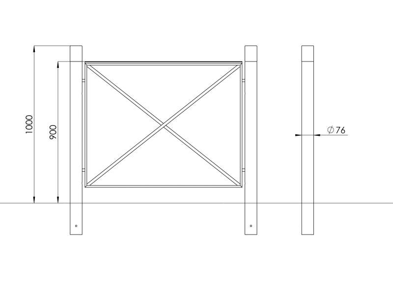 Barrière Incha BAR6301A - Plan