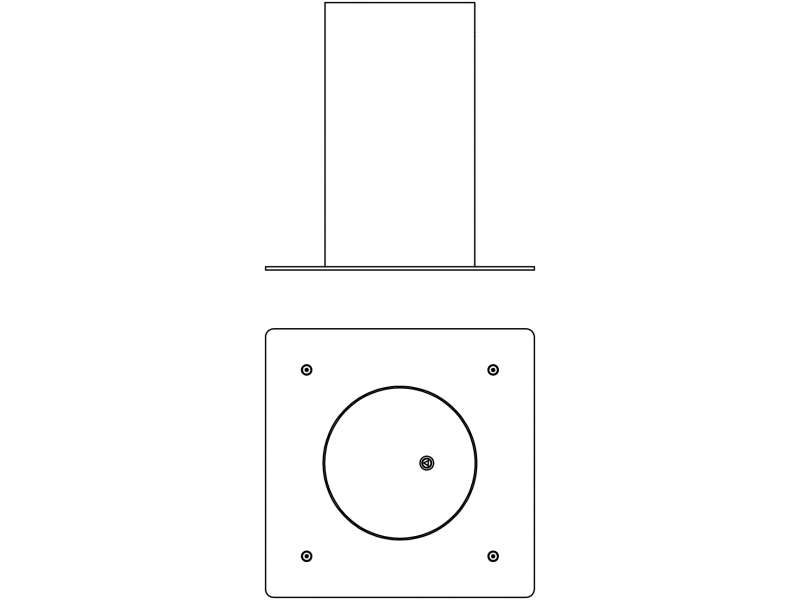 Borne Semi-Automatique 280 Inox - Plan