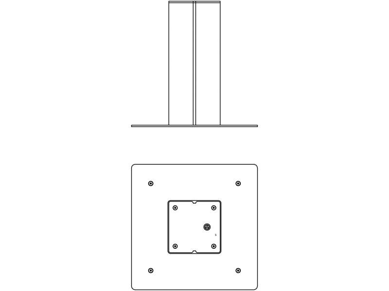 Borne semi-automatique Merelle - Plan