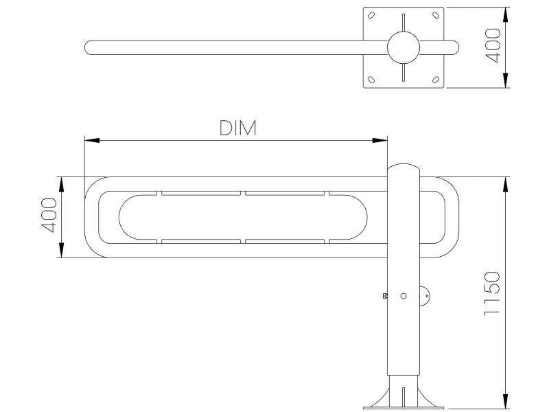 Barrière pivotante - plan