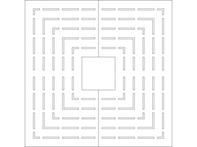 Cézanne - Grille d'arbre - Plan