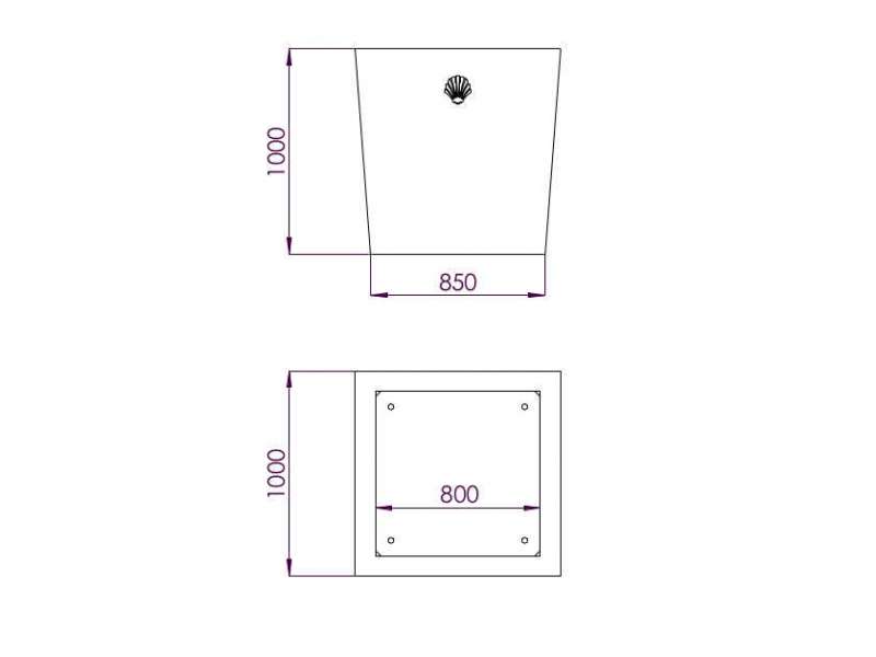 Jardinière Merelle - Plan