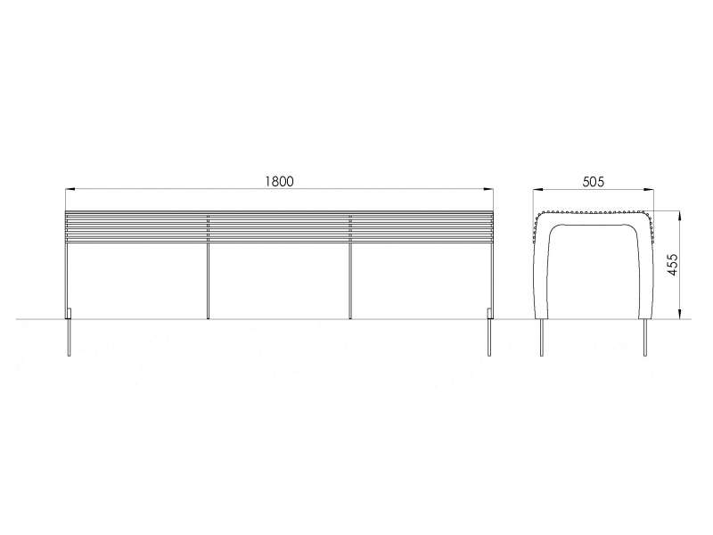 Banquette 3 places