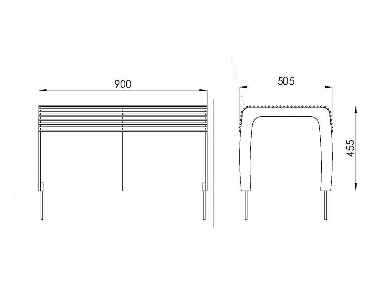 Banquette 2 places