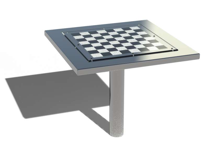 Table d'échec - Version inox 316L + poli brillant par traitement électrolytique